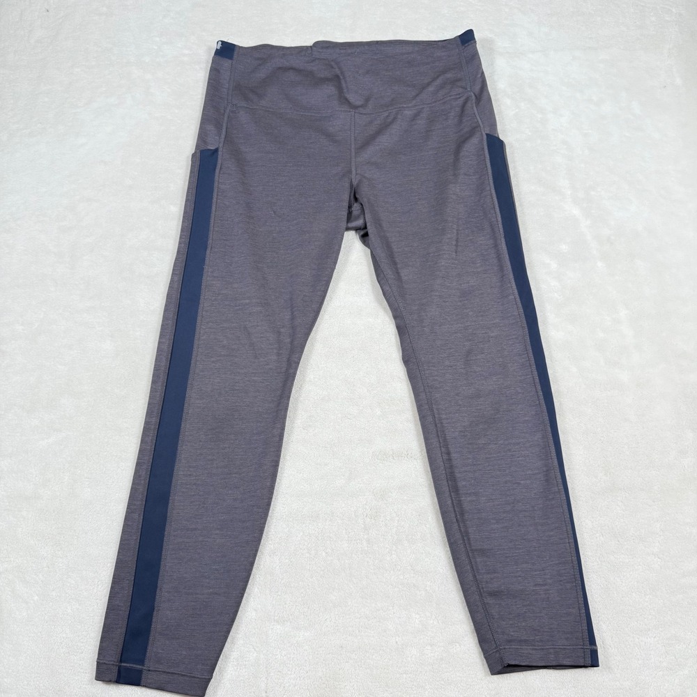 Athleta Ultimate Stash Pocket 7/8 Tight Legging Women's Large Heathered Purple